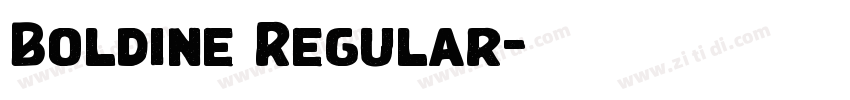 Boldine Regular字体转换